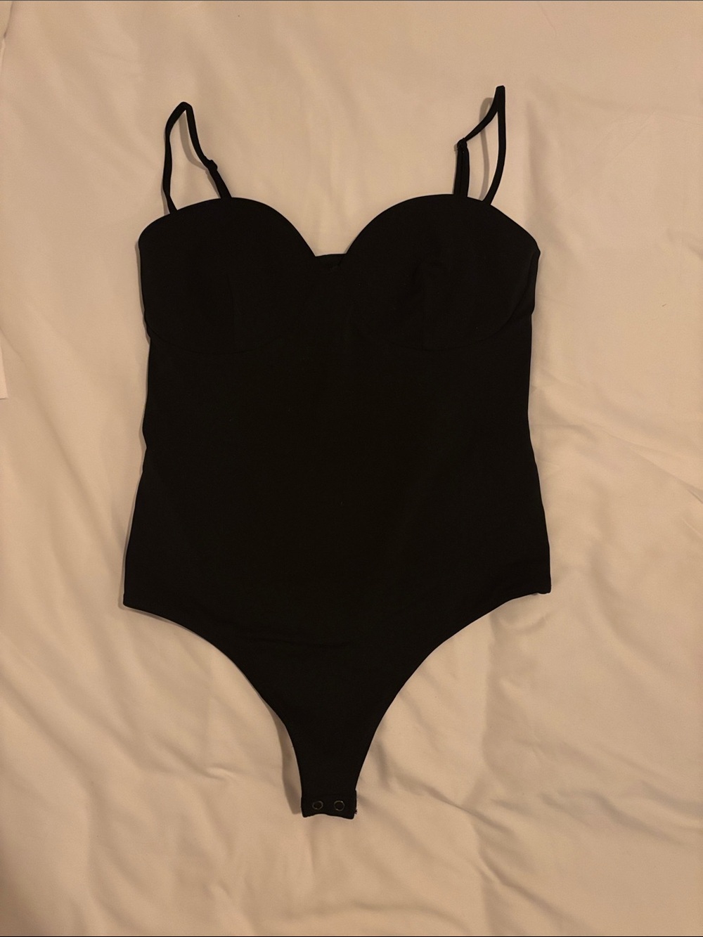 Express Black Structured Cup Bodysuit